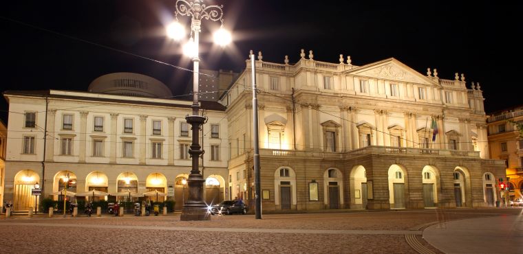La Scala Theatre by Night